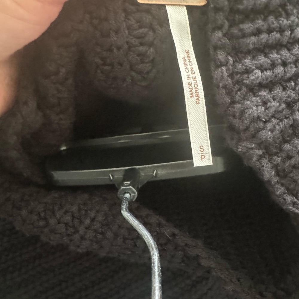 Free People Black swim too deep turtleneck sweater - Picture 9 of 9